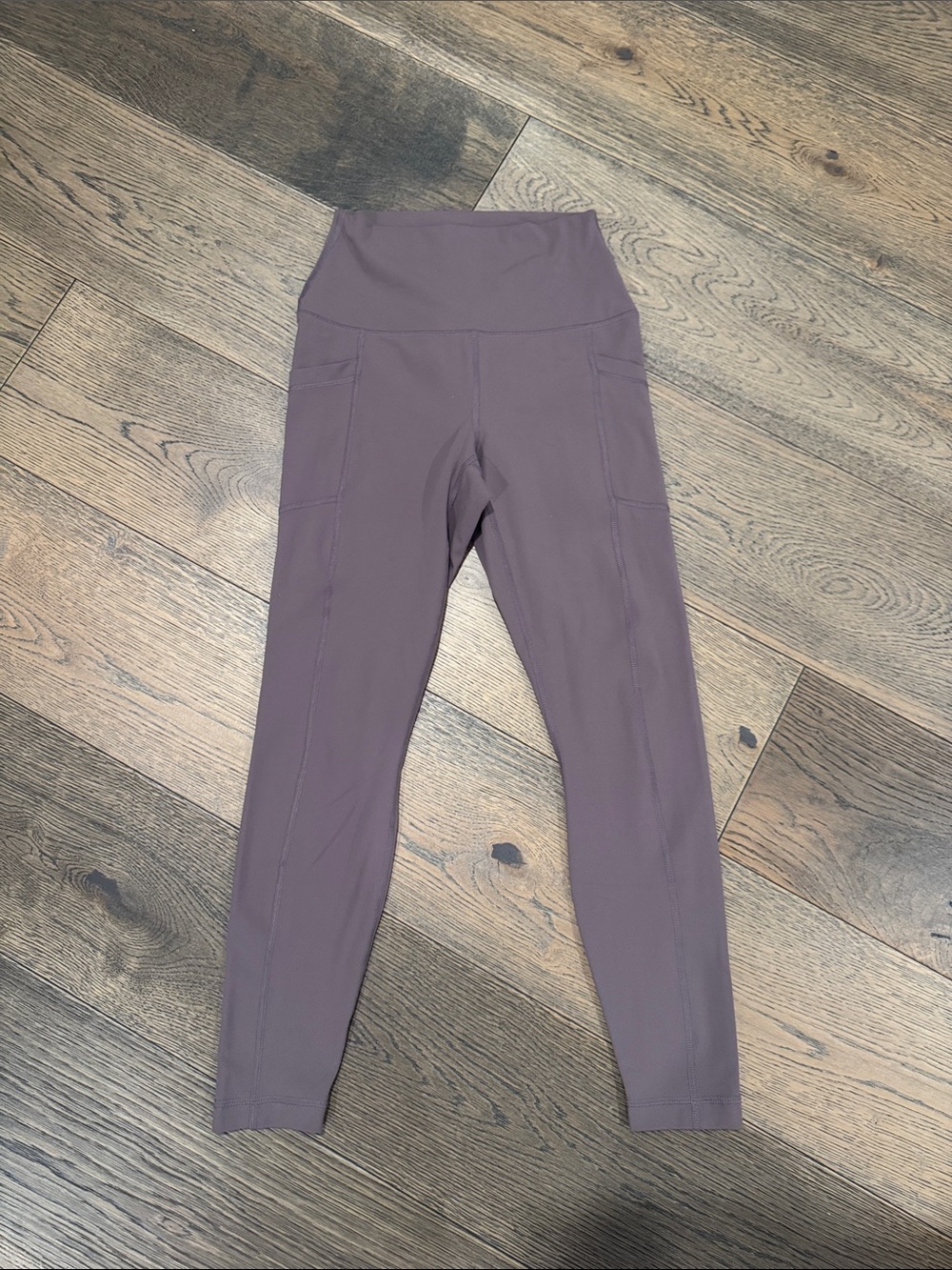 Yogalicious High-Waist Leggings in Mauve Purple/ Brown Size XS